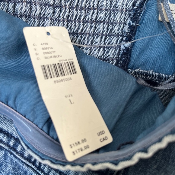 Strapless denim dress - Picture 6 of 12